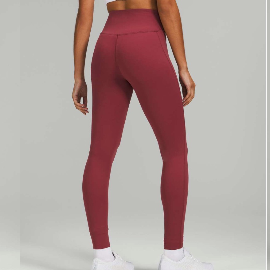 Lululemon Base Pace High-Rise Tight 28" *Brushed Nulux Mulled Wine Size 0